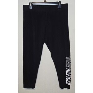 Tommy Hilfiger Black‎ Leggings Workout Capris Womens Size XL